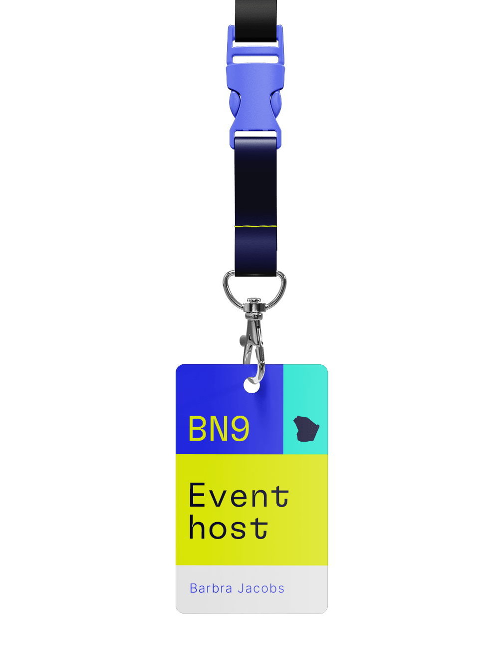Lanyard design for BN9 creative events in Newhaven
