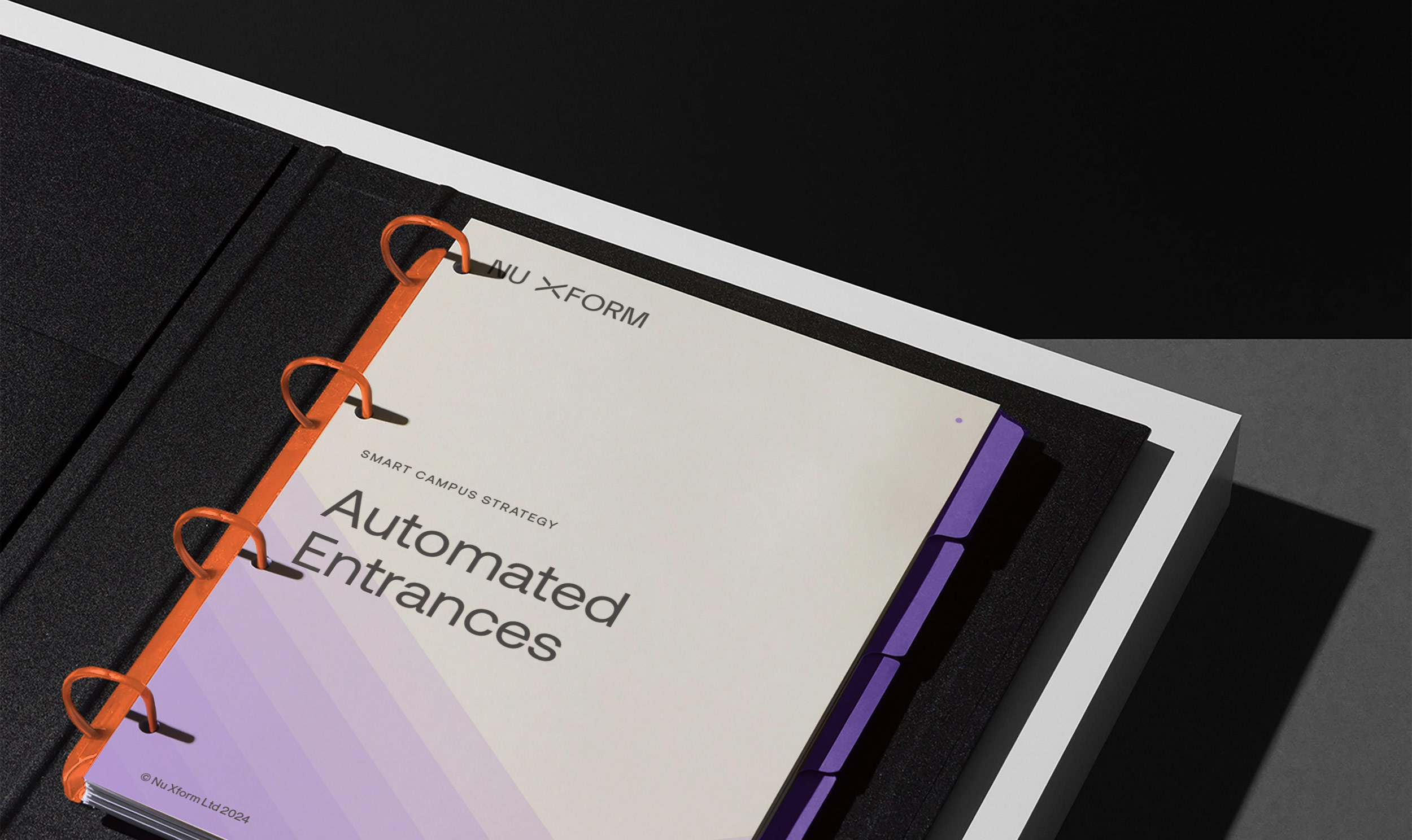 Nu Xform presentation folder design