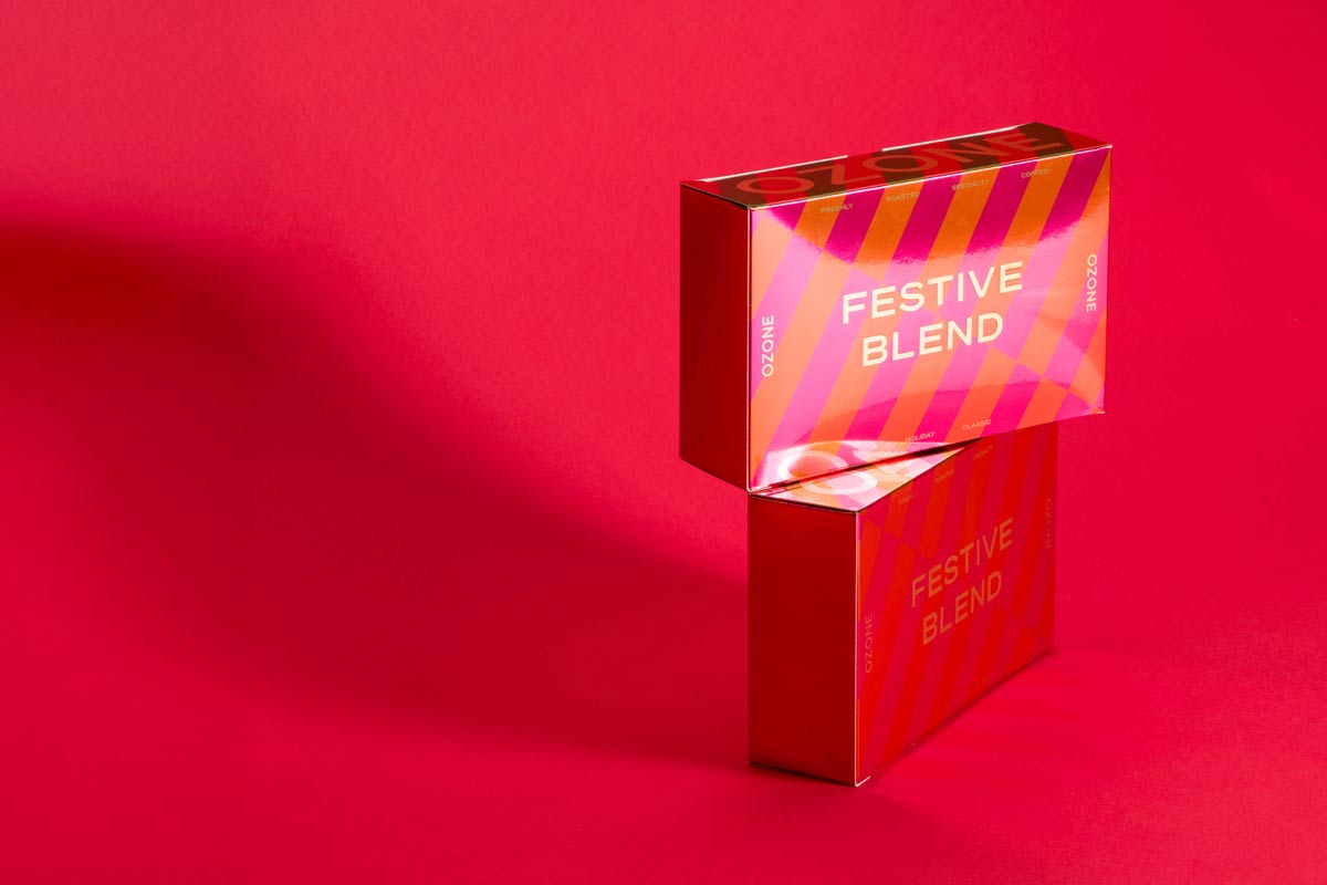 Ozone Coffee Festive Packaging