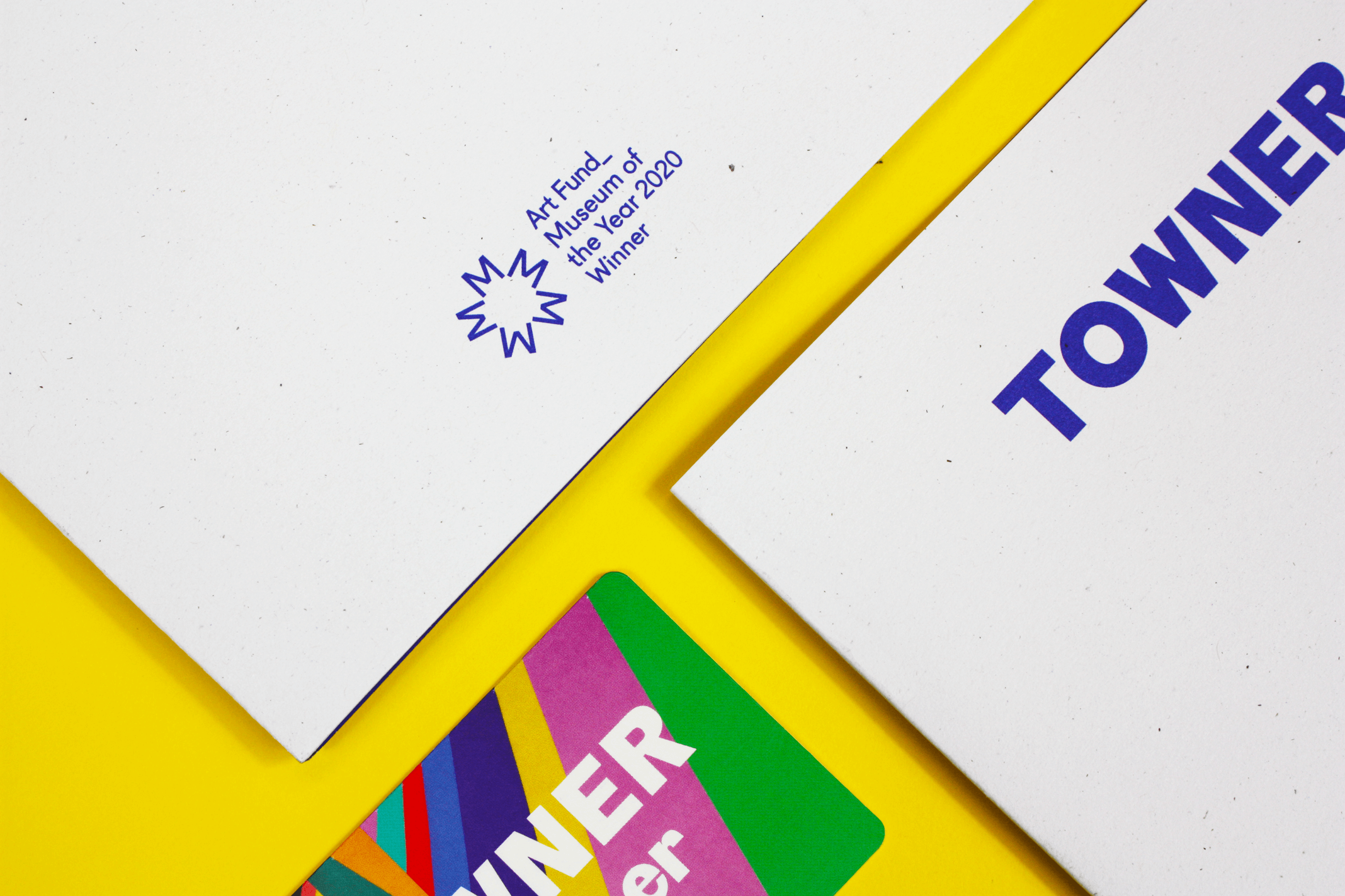 Towner Eastbourne Membership folder print design