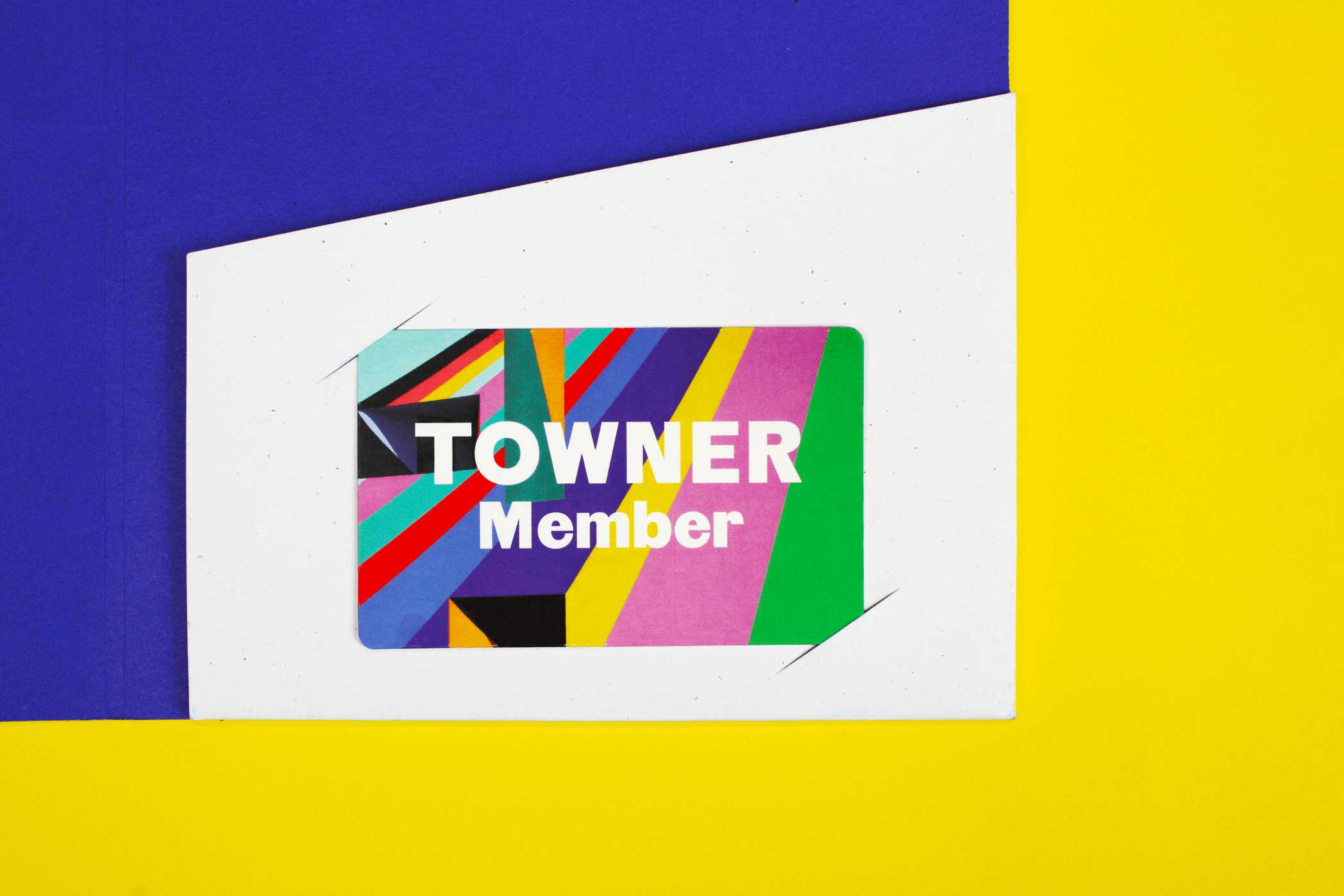 Towner Eastbourne membership folder re-design using sustainable paper stock.